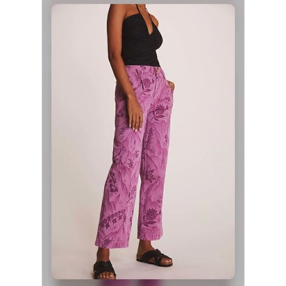 Anthropologie Pleated Column Pants Size 8 - Picture 2 of 5